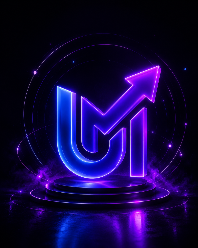 Upmarkify glow logo
