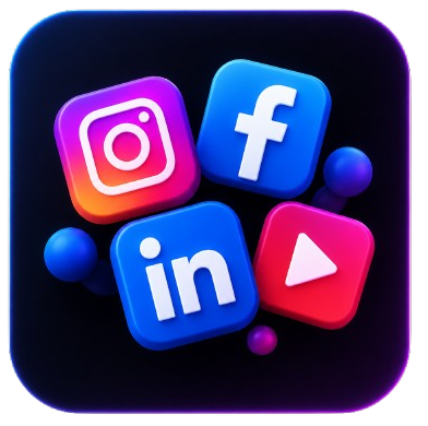 Upmarkify social media services icon